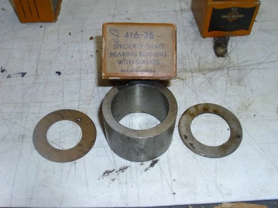 NOS OEM HARLEY-DAVIDSON 416-36	Sprocket Shaft Crankcase Bushing, UL/EL '36-'39!# - Image 1 of 4