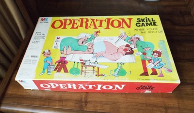 Milton Bradley Operation Skill Game With Cards And Box Vintage Works (#EV1690) - Image 1 of 4