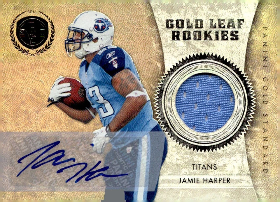 JAMIE HARPER 2011 GOLD STANDARD AUTO JERSEY ROOKIE #20/50 TITANS  - Image 1 of 2