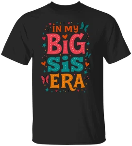 In My Big Sis Era Design - Cute Retro Big Sister Gift Idea Youth T-Shirt - Picture 1 of 13
