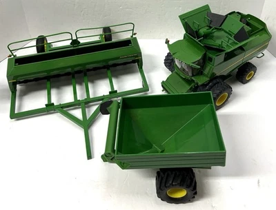 ERTL John Deere Toys Parts/Repair Lot of 3 Combine, Grain Cart 1/32 & 1/16 Drill - Image 1 of 4