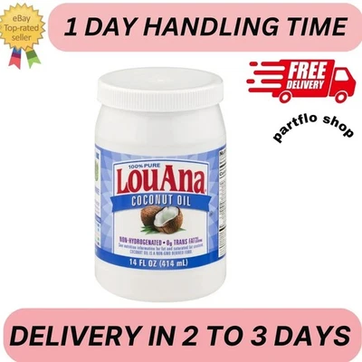 LouAna 100% Pure Coconut Oil, 14 fl oz - Image 1 of 4