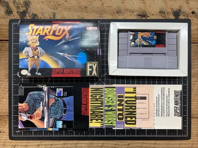 SNES Star Fox Cartridge with Box and Manual 1993 Tested Works Super Nintendo - Image 1 of 4