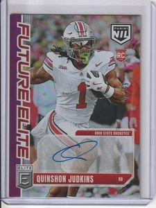 2025 Panini Donruss Elite Quinshon Judkins RC Auto /99 Future Elite NIL Ohio St - Picture 1 of 2