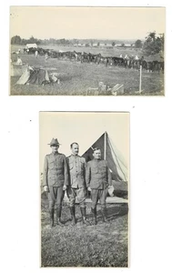 15 ORIG. PHOTOS SPANISH-AMERICAN WAR TROOPS & ROUGH RIDERS at Training Camp 1898 - Picture 1 of 8