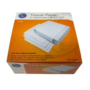 Watchmakers Tissue Paper Non-Tarnish 4" Square 1000 Sheets Jewellery Small Parts - Picture 1 of 2