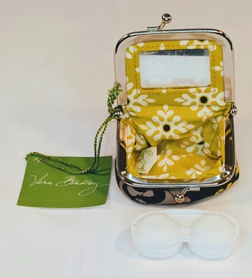 Vera Bradley Mirrored Contact Case In Baroque Kisslock Change Purse NWT - Image 1 of 3