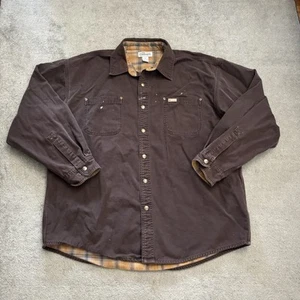 Camicia Carhartt robusta flessibile vestibilità rilassata tela foderata in pile Jac invecchiata XL - Foto 1 di 10