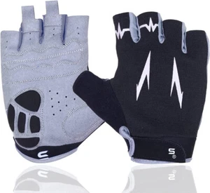 Cycling Gloves Fingerless gel Padded Mountain Bike Bicycle Anti-slip Gym MTB - Picture 1 of 27