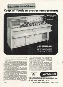 Vintage 1948 Print Ad International Nickel Company NYC Thurmaduke Küchengerät - Bild 1 von 1