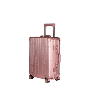 Koffer Handgepäck Aluminium Rosegold GUNDEL Alu Cabin Trolley Pink 55x40x20 - Bild 1 von 11