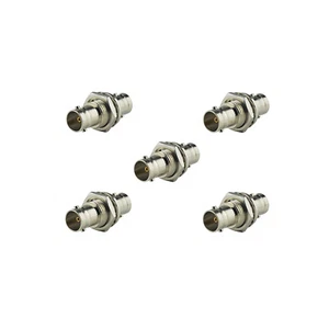 100 Pack BNC Jack to BNC Female Bulkhead 75Ohm 3G HD SDI Cable Connector Adapter - Picture 1 of 5