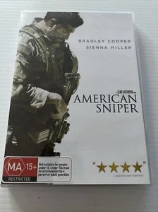 American Sniper Dvd Movie 2014 Bradley Cooper Siena Miller Region 1 VGC - Picture 1 of 2