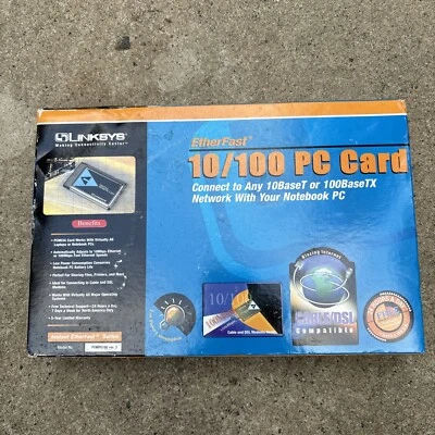LINKSYS PCMPC100 ETHERFAST 10/100 PC CARD - Image 1 of 2