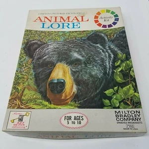 Comptons Pictured Encyclopedia Animal Lore Milton Bradley Activity Kit 7102 1963 - Picture 1 of 12