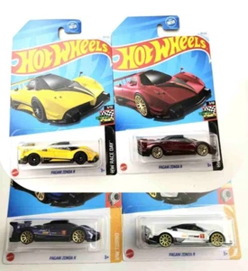 Hot Wheels Pagani Zonda R Yellow + Red #99 2024 HW Race Day +2023 #72 - 4pcs - Picture 1 of 1