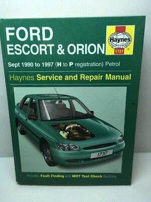 Haynes Ford Escort Y Orion Septiembre 1990 A 1997 (H A P Reg) Gasolina 05 - Imagen 1 de 4