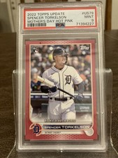2022 Topps Update Spencer Torkelson Mother’s Day Hot Pink Rookie /50 US79 PSA 9