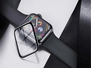 Screen Protector for Apple Watch Series 9 8 7 SE 6 5 4 3 2 1 3D Curved Edge - Picture 1 of 6