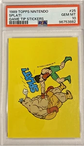 1989 Topps Nintendo Splat! Game Tip Stickers #25 (PSA 10) - Picture 1 of 2