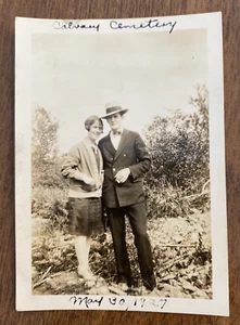 1927 Calvario Cimitero Boston Massachusetts Cimitero Persone Foto Reale P10t11 - Foto 1 di 9