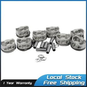 8PCS Pistons & Rings For BMW 5 Series 6 Series 7 Series X5 X6 N63B44A 4.4L - Picture 1 of 7