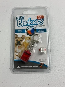 Pet Blinkers SMALL Breed LED Safety Light Flashing Red/White/Blue Weather Resist - Picture 1 of 5