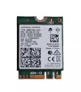 Intel Dual Band Wireless-AC 8265NGW WiFi + Bluetooth 4.2 Card – Tested & Working - Bild 1 von 2