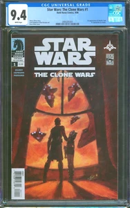 STAR WARS: THE CLONE WARS #1 ⭐ CGC 9.4 ⭐ 1ST ASHOKA TANO! Dark Horse Comic 2008 - Picture 1 of 2