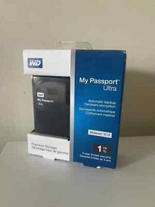 WD My Passport Ultra 1TB tragbare Festplatte schwarz - Bild 1 von 2