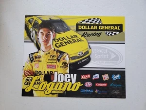 2012 JOEY LOGANO Dollar General JOE GIBBS RACING NASCAR DRIVER HERO Card 10x8 - Picture 1 of 2