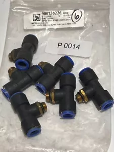New SMC KQT12-U02 One-Touch Fitting Male Branch Tee 1/4 Uni x 12mm OD Hose QTY 1 - Picture 1 of 1