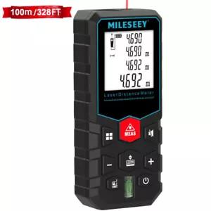 Mileseey 100M Digital Laser Distance Meter Measurer Area Volume Range Finder - Picture 1 of 13