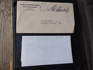 Vintage 1968 Letter/Stationary & Envelope Del M. Clawson Signed Political Govern - Picture 1 of 5