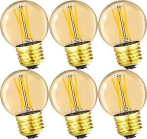G16.5 E26 Led Bulb 4W Equal 40 Watt Vintage LED Edison Bulb AC120V 400LM 2700K A - Picture 1 of 12