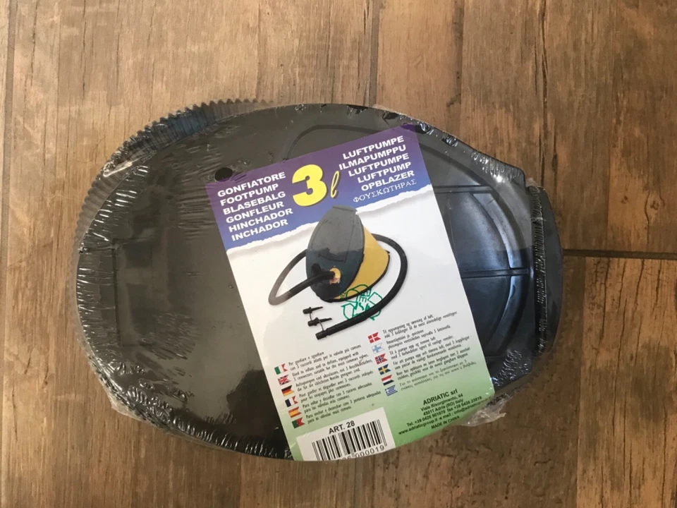 Pompa Gonfia Sgonfia A Pedale e Tubo 1600cc Canotti Materassino Bestway 62005