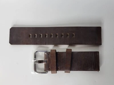Xeric 24mm American Horween Brown/Silver Leather Strap Band - Image 1 of 4