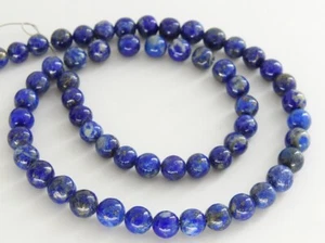 12Inch Natural Lapis Lazuli Smooth Spheres,Ball Shape,Roundel Beads Wholesale - Picture 1 of 11