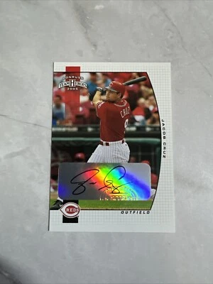 JACOB CRUZ 2005 DONRUSS TEAM HEROES CINCINNATI REDS #90 ROOKIEAUTOGRAPH AUTO RC! - Image 1 of 2