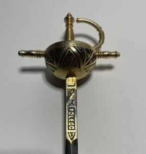 Vintage Toledo Spanien emaillierter Rapier 7" Brieföffner - Bild 1 von 4