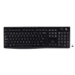 Logitech K270 2.4 GHz Wireless Full Size Spill resistant Durable Keyboard - Picture 1 of 3