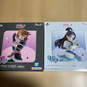 PreCure Forever Hearts! Set 2 figurine premio A B Cure Black White Ichiban kuji - Foto 1 di 8