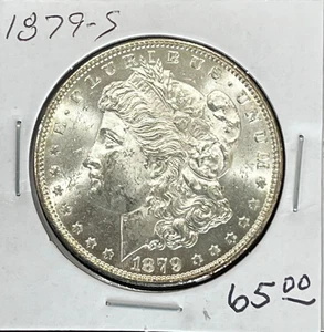 1879-S Morgan Dollar - High Grade -Looks AU - Picture 1 of 2