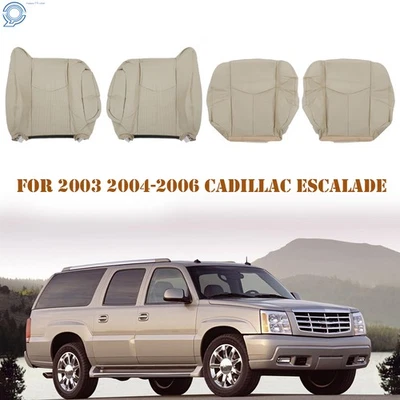 Tan Seat Cover For Cadillac Escalade 2003 2004-2006 Front Both Side Bottom&Back - Image 1 of 4