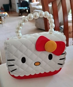 Bolso de Mano Hello Kitty Charol con Correa Ajustable de 45" Rojo ¡Nuevo LINDO! - Imagen 1 de 10