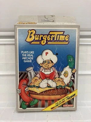 BurgerTime (Coleco Vision) CIB Complete in Box w/Manual Excllnt Condition Tested - Image 1 of 4