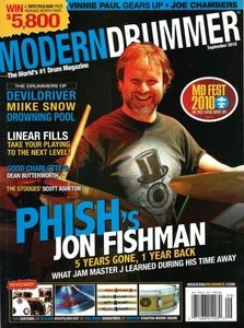 Modern Drummer Magazine August 2011 Phish Jon Fishman Vinnie Paul Julian Dorio - Picture 1 of 13