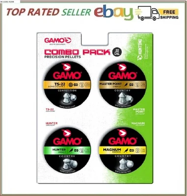 Gamo Combo Pack Assorted Air Rifle Pellets .22 Caliber - Image 1 of 4
