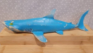 1980s Vintage Imperial Great White Shark Rubber Toy Figure 12" - Picture 1 of 13