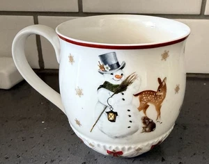 Villeroy & Boch Toy's Fantasy Mug Building A Snowman Mug Cup Christmas - Picture 1 of 4